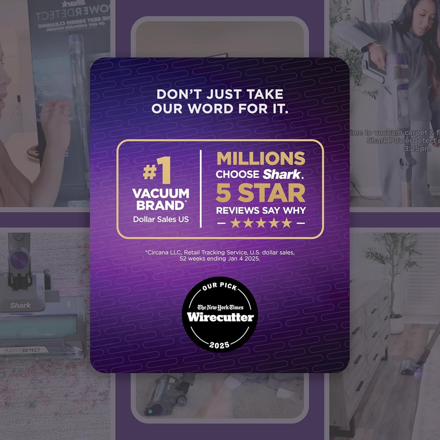 Shark Cordless Vacuum Cleaner with HEPA Filter, PowerDetect Clean & Empty, Powerful Suction, Auto-Empty System, Pet Hair Pickup, Carpets & Hardfloor, Dark Gray, IP3251