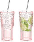 2 Set 20oz Vintage Plastic Tumbler by Unknown