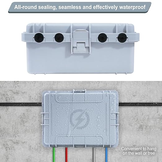 Large Outdoor Electrical Box Waterproof, IP54 Extension Cord Cover Weatherproof - Image 5