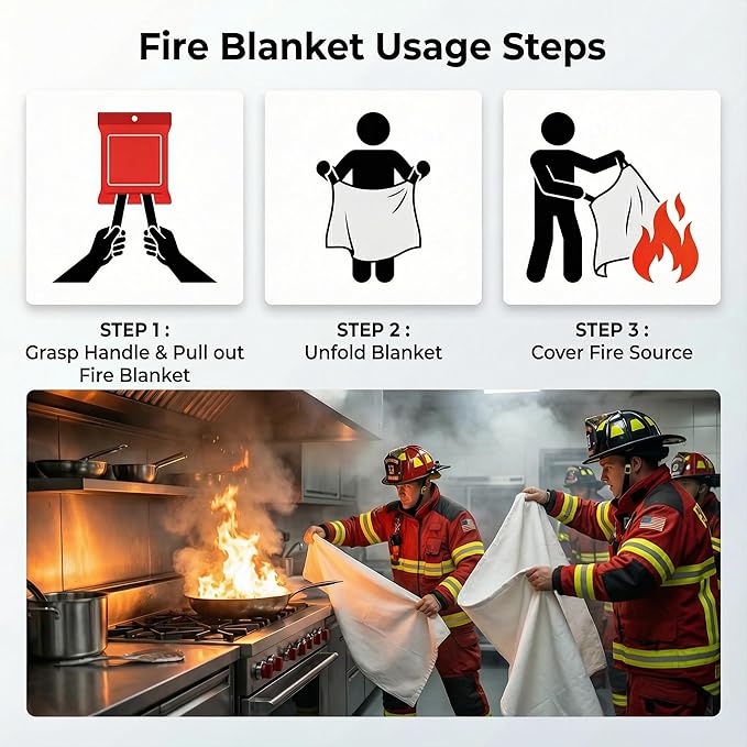 Emergency Fire Blanket for Home and Kitchen - Image 4