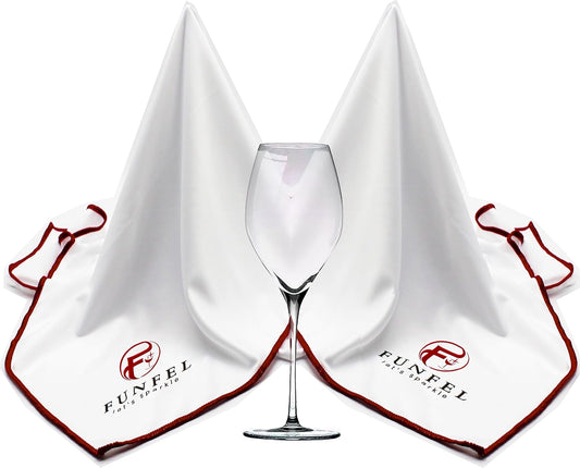 Large Microfiber Glass Polishing Cloth, Lint Streak Free Drying Towel 24x20 inch (2-Pack)