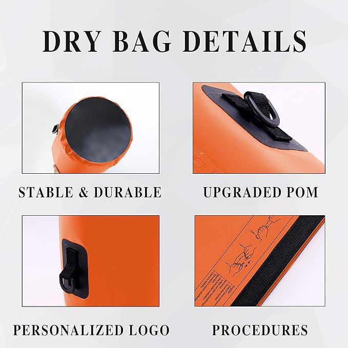 IDRYBAG Dry Bag for Kayaking Waterproof 2L/5L/10L/15L/20L, Small Dry Sack - Image 2