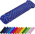 TECEUM Rope – 90 Feet x 3/8 Inch – Patriot Mix – Strong All-Purpose Utility by TECEUM