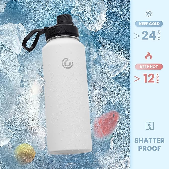 Sports Water Bottle 40oz, Insulated Water Bottle - Image 4