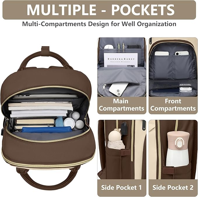 Laptop Backpack for Women Work Bag - Image 3