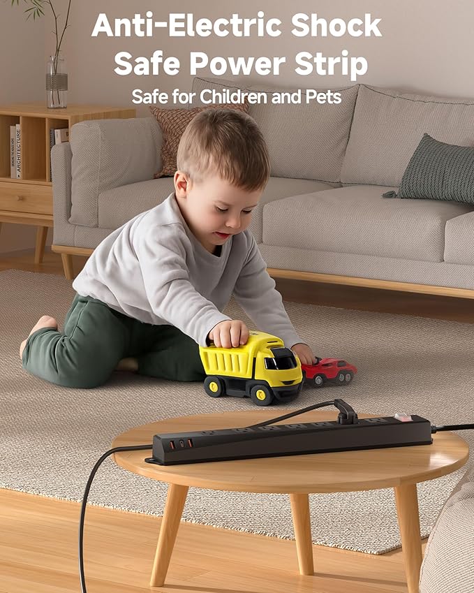 Outdoor Power Strip Weatherproof IPX6, 1625W/13A 6 Ft Extension Cord - Image 6