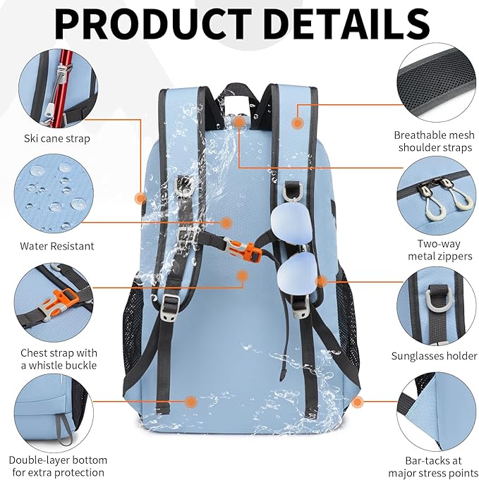 35L Lightweight Packable Backpack – Durable Foldable Daypack - Image 3
