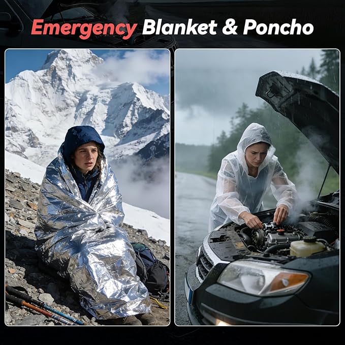 VCANENERGY Car Emergency Safety Kit Bag - Image 7