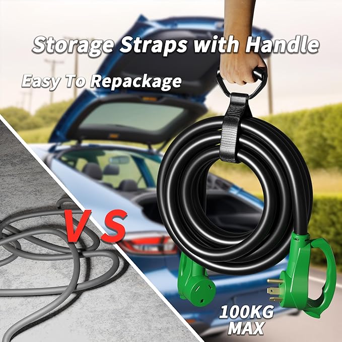 PlugSaf 100 FT 30 Amp RV Extension Cord Outdoor - Image 5