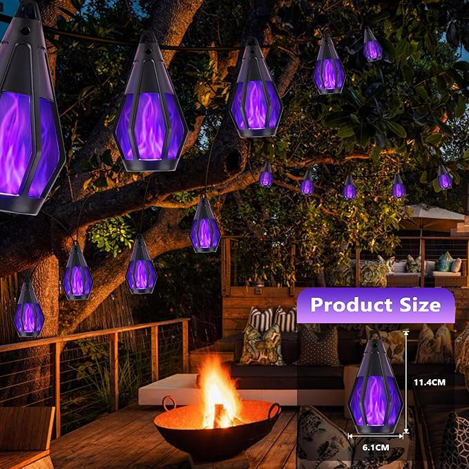 Solar String Lights for Outside, 21Ft Solar Patio Lights - Image 2