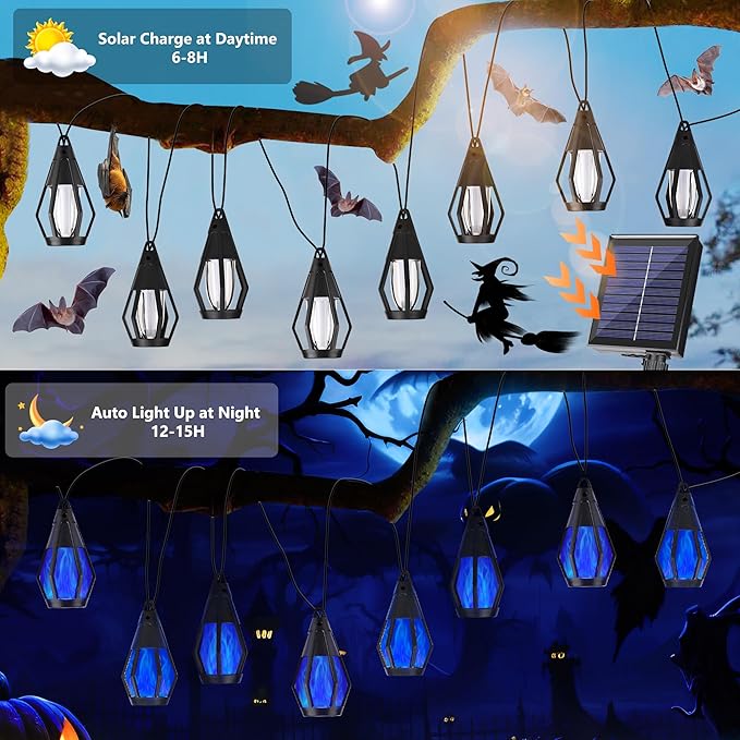 Solar String Lights for Outside, 21Ft Solar Patio Lights - Image 3