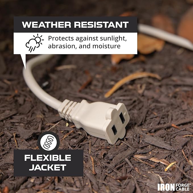 Iron Forge Cable 2 Prong Extension Cord 10 ft - Image 5