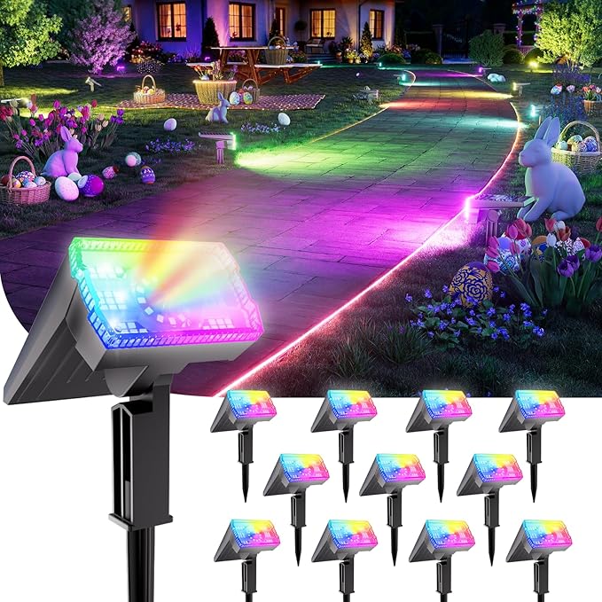 12 Pack - Solar Christmas Lights Outdoor Waterproof, 6 Color Changing by Professionalproductionofsolarlightsoutdoor%EF%BC%9A%EF%BC%89
