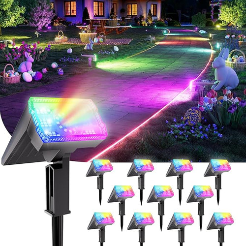 12 Pack - Solar Christmas Lights Outdoor Waterproof, 6 Color Changing by Professionalproductionofsolarlightsoutdoor%EF%BC%9A%EF%BC%89