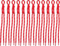 Paracord Keychain Paracord Bag Charm 12pcs Braided Nylon Rope Keychain Cord by Cmidy