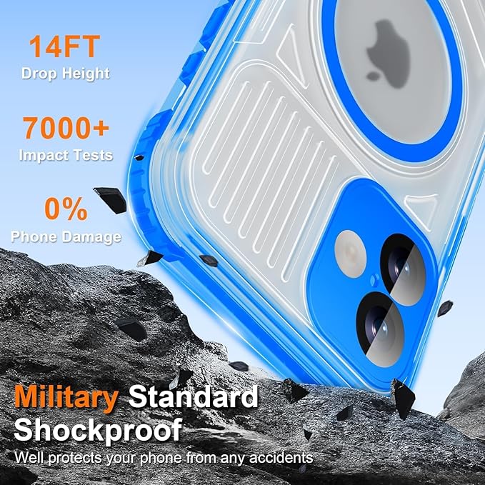WIFORT for iPhone 16 Waterproof Case, Fit for Magsafe Full Body Magnetic - Image 9