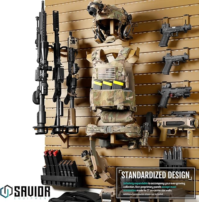 Savior Equipment Wall Rack System Tactical Helmet Attachment Gear Wall Mount - Image 5