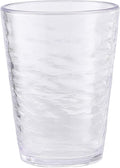 KLIFA- RIPPLE- 16 ounce, Acrylic Tumbler Drinking Glasses Cups, Stackable by KLIFAHome