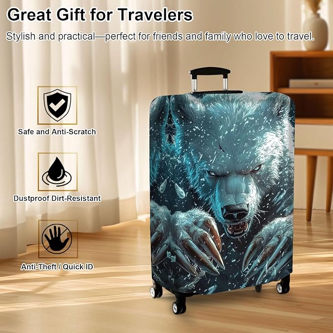 Luggage Cover Protector for 30-32 Inch Suitcases, TSA Approved Elastic Travel - Image 7