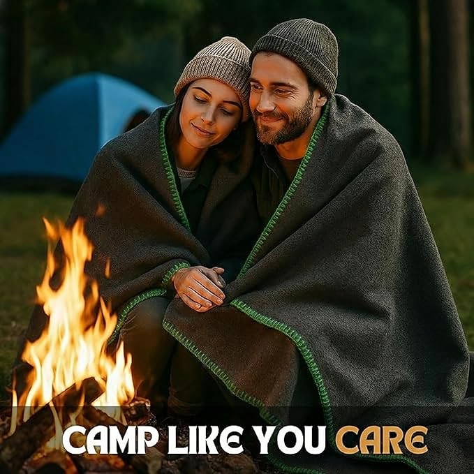 Wool Camping Blanket - Image 4