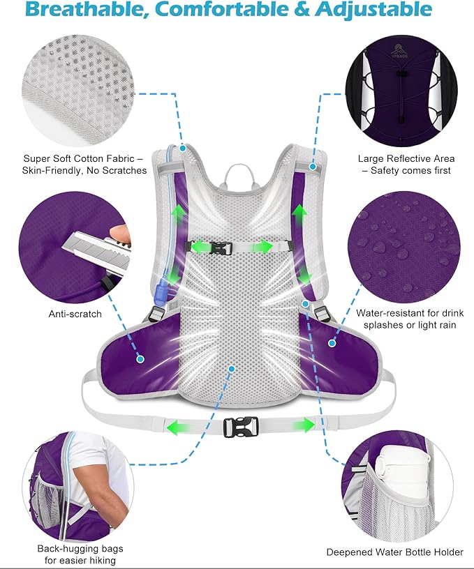 Hydration Backpack with 2L Water Bladder - Image 4