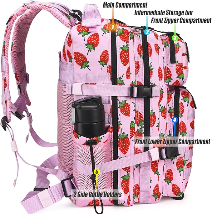 45L Tactical Backpack for Men Women, Military Assault Pack - Image 5