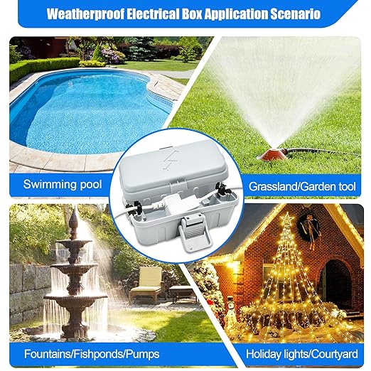 Hrensaw Small Weatherproof Electrical Connection Box, Outdoor Electrical Box - Image 7