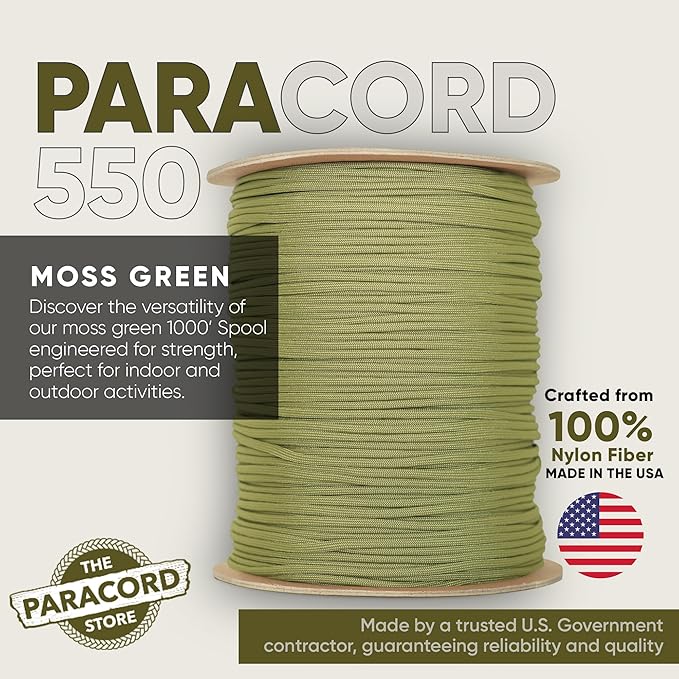 The Paracord Store | Type III 550 Paracord - 250 FT Spool - Image 2