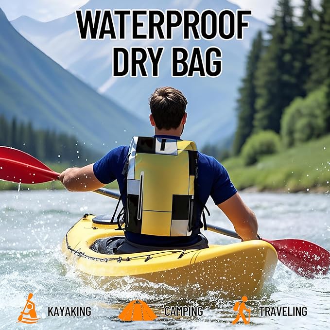 Dry Bag Waterproof Backpack for Women Men, 5L Small Roll Top Lightweight Dry - Image 7