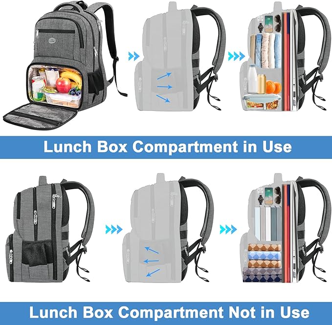 MATEIN Work Backpack for Men, Large Anti Theft Lunch Backpack - Image 3