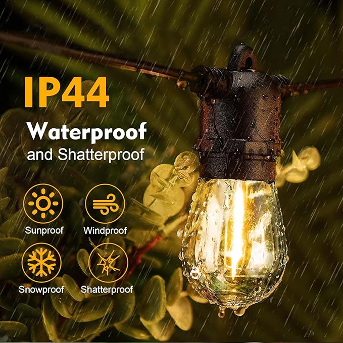 GvvooHome 48 Pack LED S14 Replacement Light Bulbs, Shatterproof Outdoor 1 Watt - Image 6