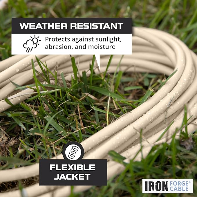 Iron Forge Cable Weatherproof 10 Ft Outdoor Extension Cord - Image 3