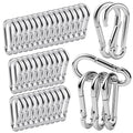 60Pack M6 Spring Snap Hooks Carabiner, 1/4" Heavy Duty Carabiner Clips Chain by REDOVANT