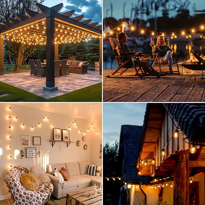 Outdoor String Lights Waterproof, 200FT LED Patio Light - Image 7