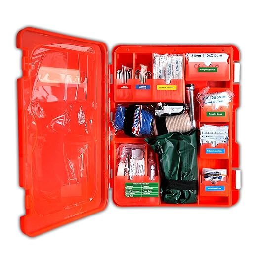 Rapid Care First Aid Kit, 100 Person Trauma Kit, 217 Pieces, ANSI 2021 Compliant - Image 2