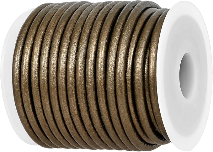 GENIQUE Real/Genuine Round Leather String Cord by GENIQUE