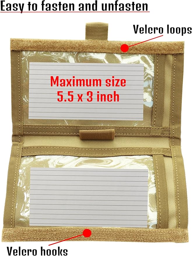 Underalert Tactical Wristband Dope Card Holder Sniper Data Book Quarterback - Image 7