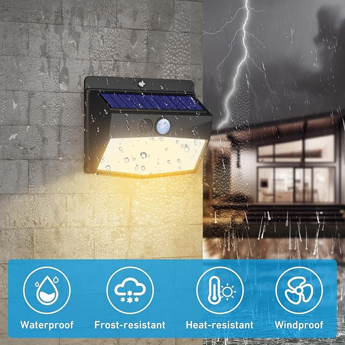 Peasur Solar Lights Outdoor Motion Sensor Security Light - Image 4