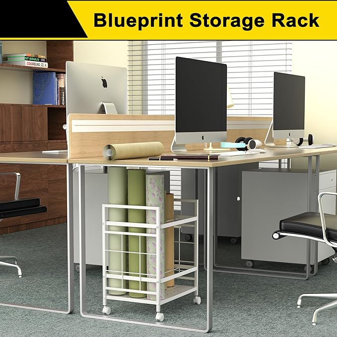 GIOTORENT Blueprint Storage Rack, Used - Image 2