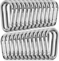 STURME 2" Aluminum D Ring Carabiners Clip D Shape Spring Loaded Gate Small by STURME