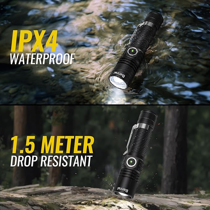 Rechargeable Tactical Flashlights, High Lumens Small Mini USB-C LED Flashlight - Image 7