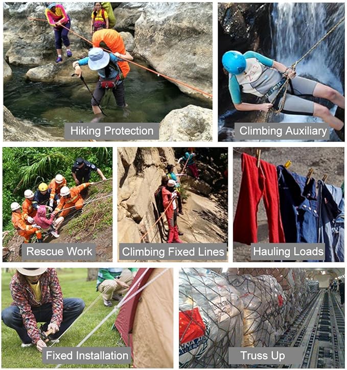 X XBEN Outdoor Climbing Rope 10M 20M 30M 50M 70M 152M 352M Static Rock Climbing - Image 6
