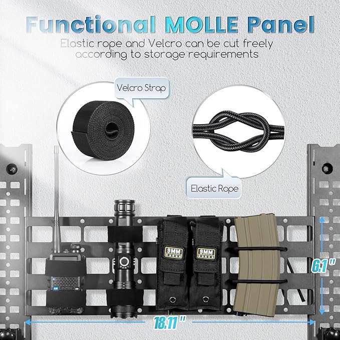 Adoreal Modularity Gun Wall Mount, Hold Up 120LBS Gun Rack - Image 6
