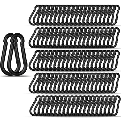60PCS M4 Heavy Duty Carabiner Clip, 1.57Inch Snap Hook Quick Link Small by XHAMXE