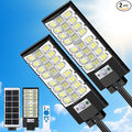 2-Pack Solar Street Lights Outdoor, 20000LM Waterproof LED Solar Flood Lights by Unknown