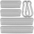 120PCS M5 Heavy Duty Carabiner Clip, 2Inch Snap Hook Quick Link Small Carabiner by XHAMXE
