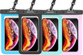 Waterproof Cell Phone Pouch : 4 Pack Float Clear Cell Holder Protector by Newppon
