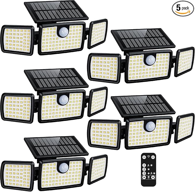 MIHANI Solar Lights Outdoor, Quick Charge Solar Motion Deck Lights Outdoor by MIHANI