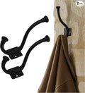 Mystic Colonial Medieval Rustic Cast Iron Wall Hooks | Vintage Black Coated by SaKeGa