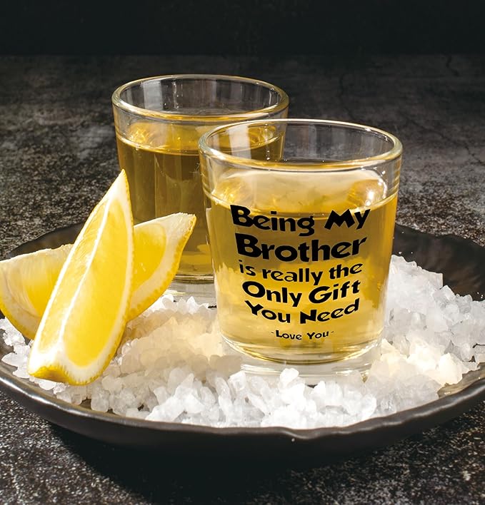 Nogrit Brother Gifts Whiskey Glasses 10 oz, Brothers Gifts - Image 3